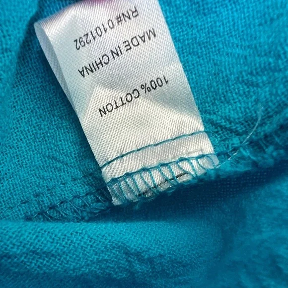 Lulu-B Turquoise Zip-Up Hoodie - Picture 5 of 6